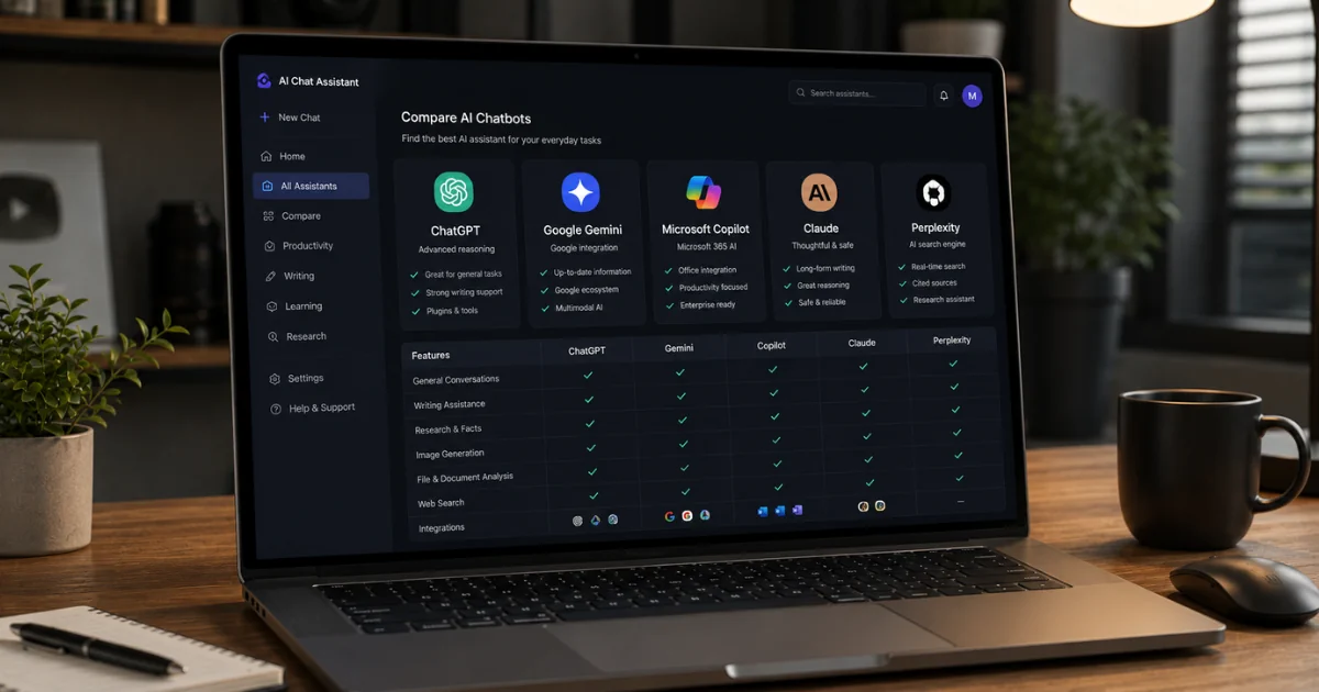 Best AI Chatbots for Everyday Use (2026): Top AI Assistants for Daily Productivity