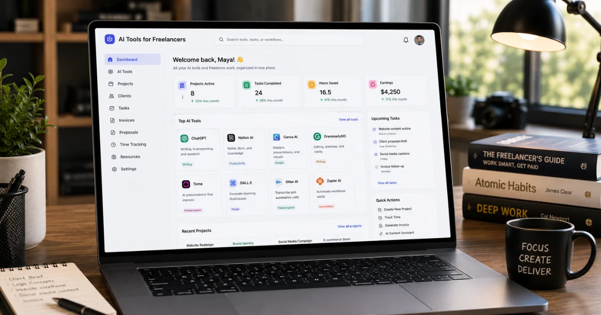 Best AI Tools for Freelancers (2026): Complete Toolkit to Save Time, Find Clients, and Earn More