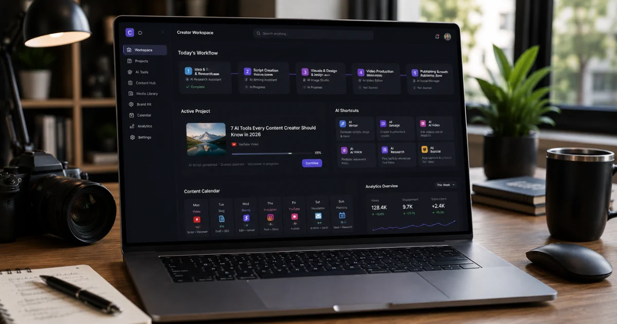 How Content Creators Use AI in 2026: Real Workflows, Content Systems, and Productivity Strategies